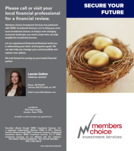 General brochure for Members Choice CU Investments