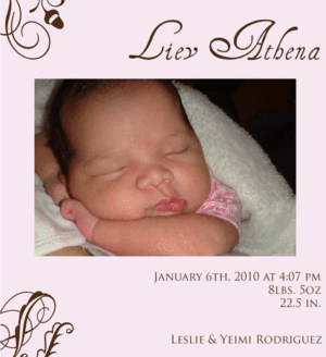 Birth Announcement   