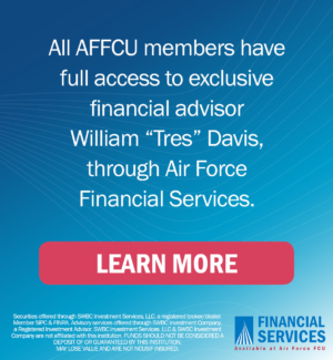 Air Force FCU Financial Services web ad